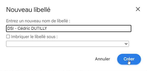 Nommer le libellé