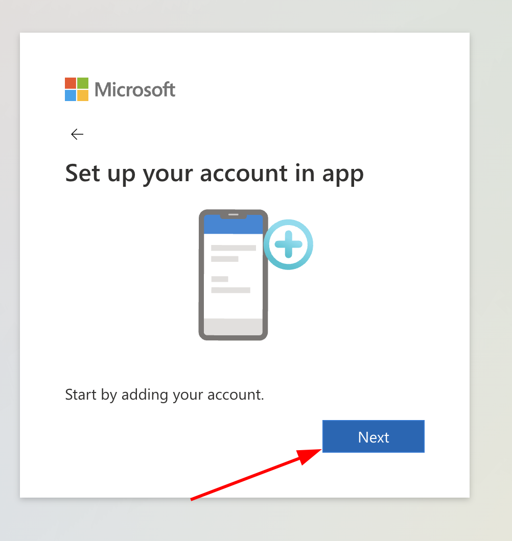 Ajout du compte dans l'application